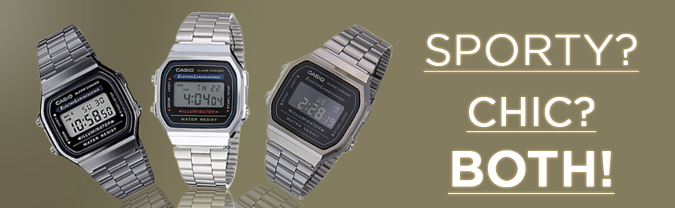 Best Unisex Online at Vintage Collection A168WA-1WDF Casio Watch