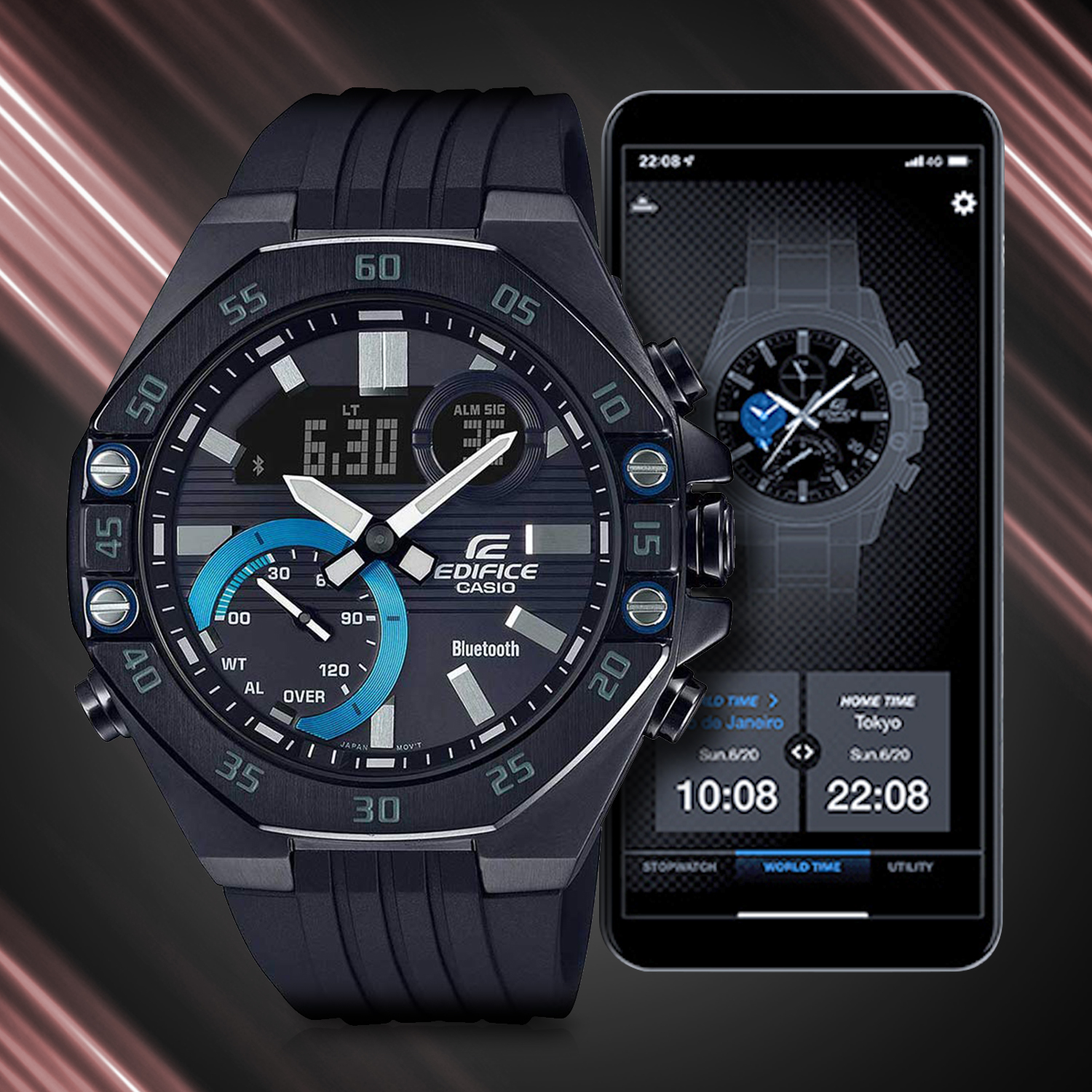 Casio Edifice ECB-10PB-1ADF Men's Watch Online at Best  Price|Casioindiashop.com